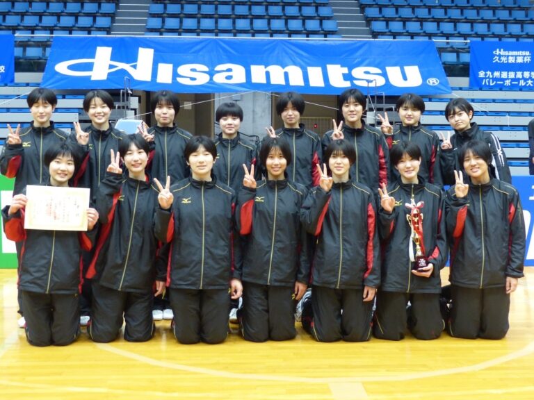 【高校】バレー部・全九州選抜大会準優勝！（2/12・日） 熊本信愛女学院