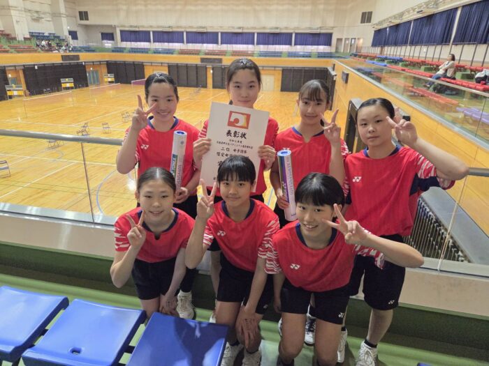 【バドミントン部】熊本県中学生バドミントン選手権大会（6/1･月）