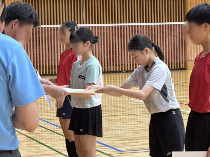 【バドミントン部】JOCカップ全日本ジュニアバドミントン選手権大会（7/12･日）