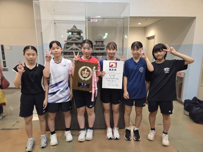 【バドミントン部】熊本市中学生バドミントン新人大会(9/27･日)