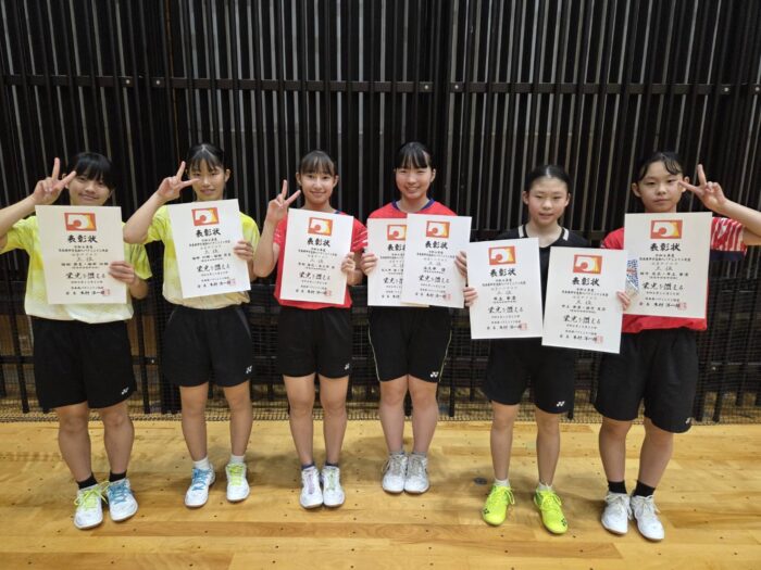 【バドミントン部】熊本県中学生新人バドミントン大会（10/24～25）