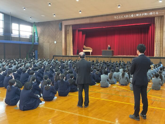【中学・高校】令和８年度1学期始業式を行いました。（4/8・水）