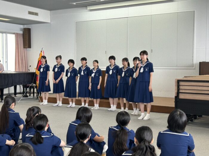 【中学】コース朝礼を行いました。（7/7・火）