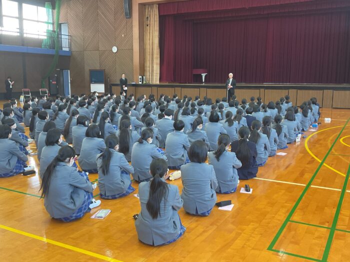 【高校】修学旅行結団式がありました（2/26・木）